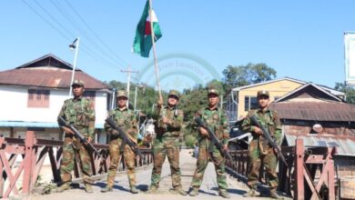 TNLA troops in Mongngawt on January 1