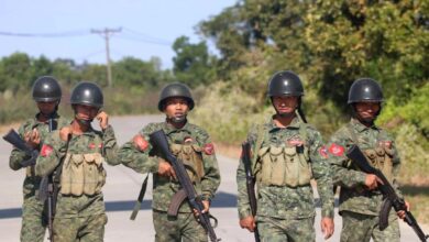 AA troops in Rakhine State in early January (Arakan Princess Media)