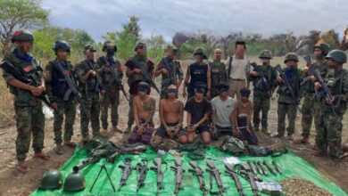Five junta soldiers taken prisoner at the army’s Htee Taw Tin outpost near the Monywa-based Northwestern Regional Military Command (Photo: Sagaing Region PDO)