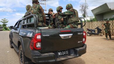 Some TNLA troops stationed in Kyaukme on July 3, 2024. (Photo: AFP)