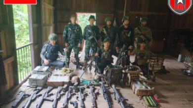 A coalition of anti-junta forces, including the People’s Defense Forces (PDF) captured two strategic junta positions in Bago Region, Myanmar on July 25, 2025.