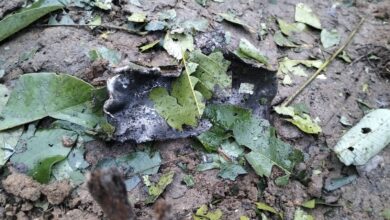 Fragment of a bomb found after the junta’s airstrike on a rural hospital established by the National Unity Government in Sagaing Region’s Kanbalu Township (Photo: Supplied)
