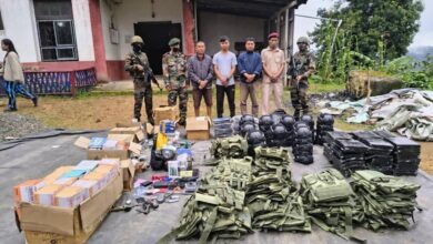 The Maraland Defense Force (MDF) vice-chairman and other members of the anti-junta group, were arrested by Indian authorities on July, 17 2025 while allegedly attempting to smuggle military equipment into Myanmar. (Photo: Supplied)