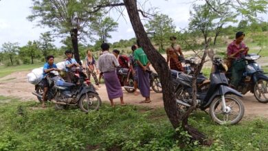Over 10,000 villagers along the Pauk-Pakokku Road have fled since late May due to threats from a junta convoy of hundreds of troops. (Photo: Anyar Myay Civil Society Group- Myaing)
