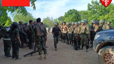 Members of the Shwebo Township People’s Defence Organisation in the third week of June (Photo: Shwebo PDO)