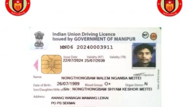 The Indian driver’s license of a Meitei rebel captured near by resistance forces in Sagaing’s Kale Township on September 2 (Photo: NUG Military Region 1)