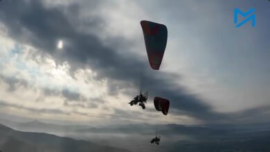 The Myanmar military has increasingly turned to weaponised paramotors, using the low-cost aircraft to strike resistance areas and intimidate civilians. (Photo: Supplied)