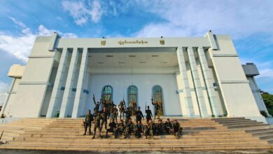 Karenni resistance forces take control of Loikaw University on November 15, 2023 (Photo: KNDF)