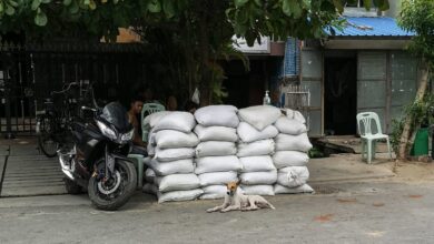 A junta security checkpoint in Mandalay city on June 23, 2021, where soldiers and police were inspecting vehicles and monitoring movement following widespread anti-coup protests. (Photo: AFP)