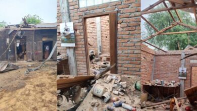 Several homes in Pechet village were reduced to rubble after the junta’s paramotor attack on October 19, 2025. The early morning strike killed four people, including a 91-year-old woman, and injured at least two others. (Photo: Supplied)
