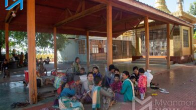 Displaced residents from Sagaing and Mandalay Regions, photographed in October, 2022 (Photo: Moe Oo / Myanmar Now)