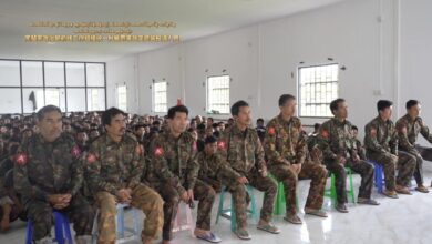 A junta lieutenant colonel and 316 other personnel surrendered to the MNDAA on July 21, 2024, during intensified fighting in northern Shan State. (Photo: The Kokang Media)