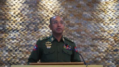 Lt-Gen Aung Aung during his tenure as Light Infantry Division 33 commander (Photo: Ministry of Information)