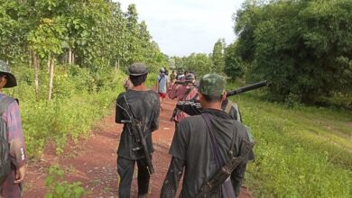 Resistance fighters based in Gyobingauk, western Bago Region, in September 2024 (Photo: YOMA GBK PDF)