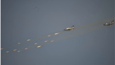 Two Myanmar warplanes firing projectiles at the “Hsinbyushin” military exercise in February 2018 (Photo: Office of the Commander-in-Chief of Defence Services of Myanmar)
