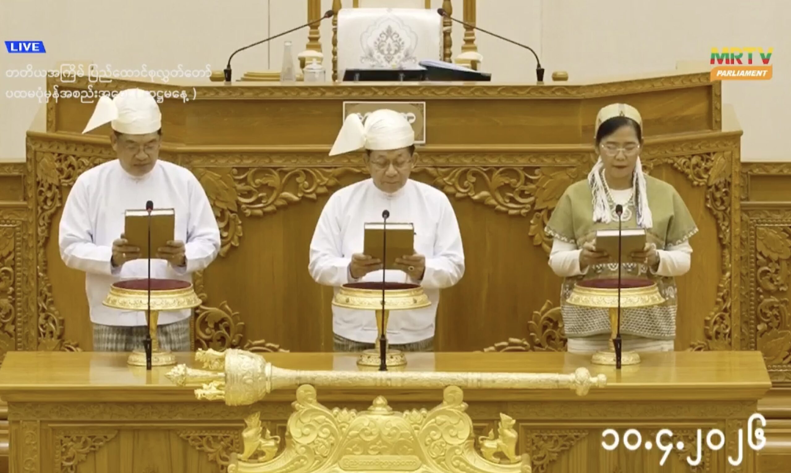 Myanmar junta leader sworn in as self-appointed president