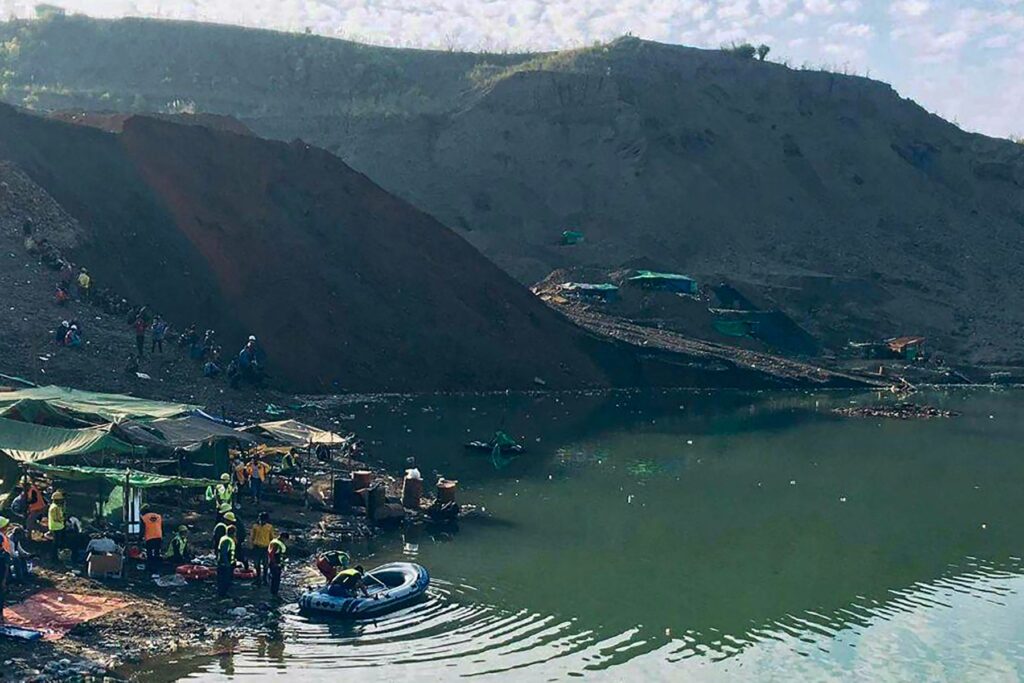 Myanmar jade mine landslide kills five, 15 missing