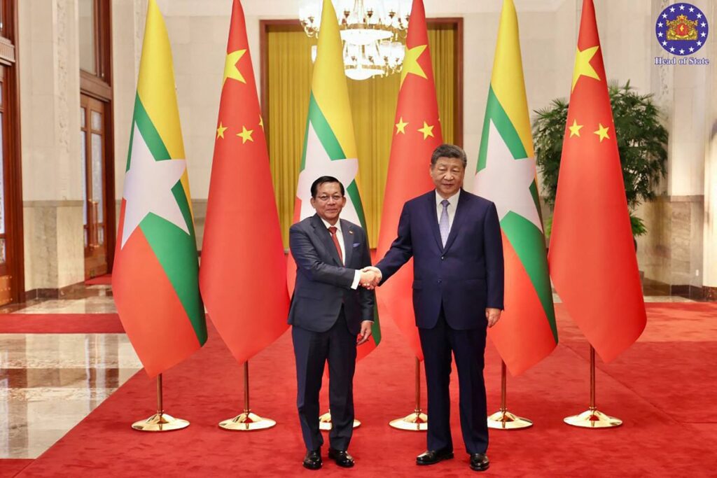 China’s Xi says ‘firmly supports’ Myanmar in safeguarding sovereignty