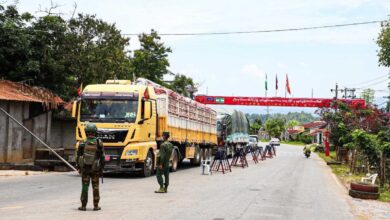 The Muse 105-Mile Trade Zone after its capture by the MNDAA (Photo: Myanmar Now)
