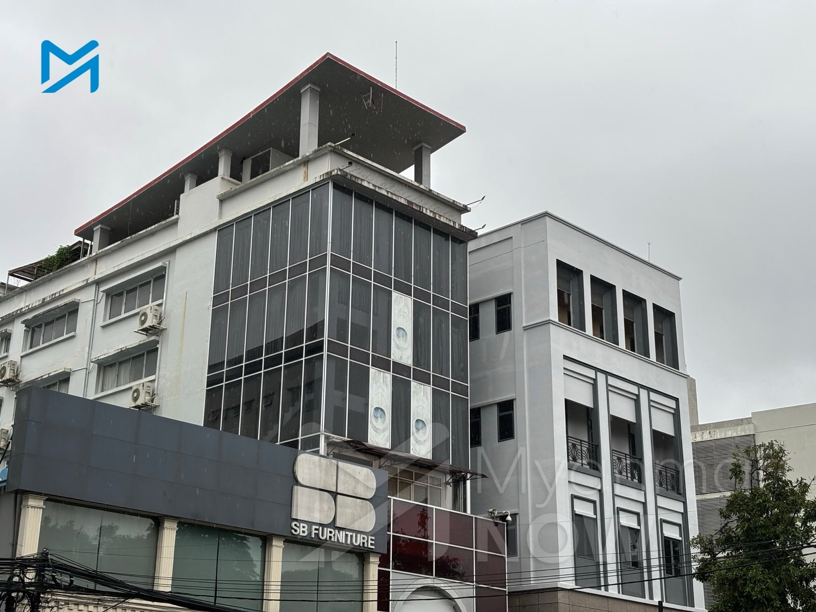 The NLD headquarters in Yangon, seen after the removal of party emblems on June 13 (Photo: Myanmar Now)