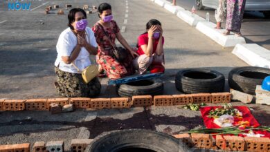 Relatives mourn an anti-coup protester killed by junta troops in Yangon’s North Okkalapa Township in early 2021 (Photo: Myanmar Now)