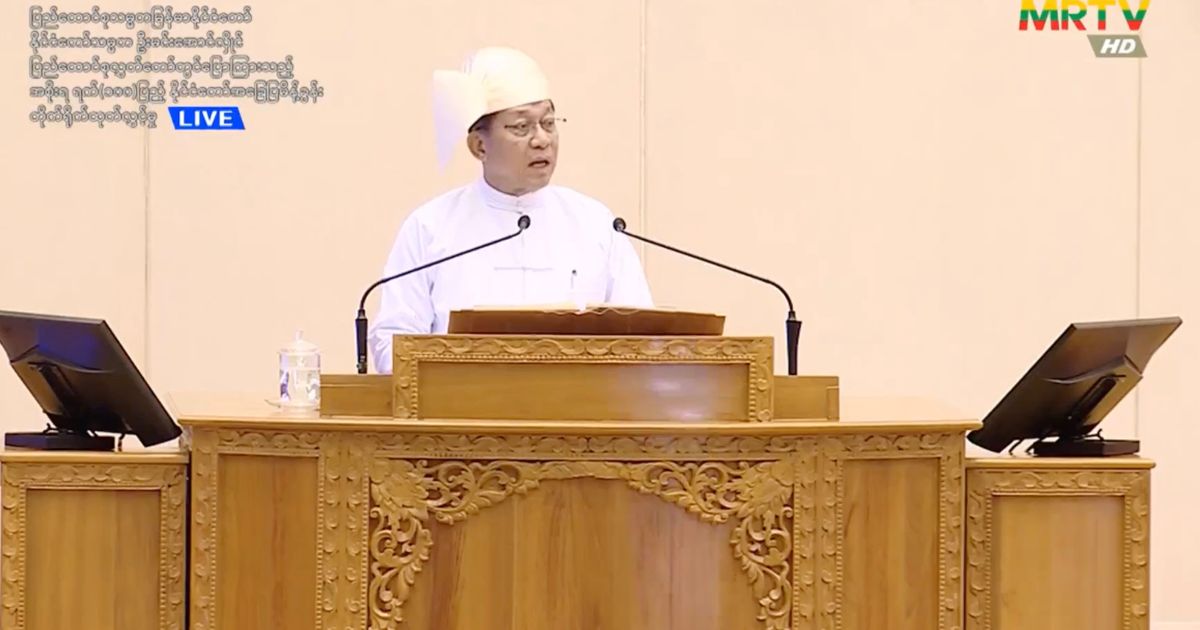 Min Aung Hlaing rejects ASEAN consensus on Myanmar as bloc's position — Credit: Myanmar Now
