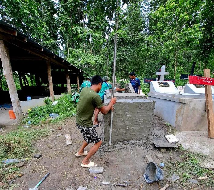 The final resting place for many killed in the conflict