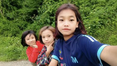The three girls killed by a junta airstrike on the village of Shein in southern Chin State’s Mindat Township on June 29 (Photo: Supplied)