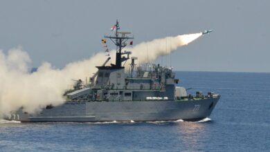 A junta warship conducts a military exercise (Photo: CINCDS)