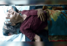 An elderly woman injured by the junta airstrike in Paletwa Township, Chin State, on August 24 (Photo: Supplied)