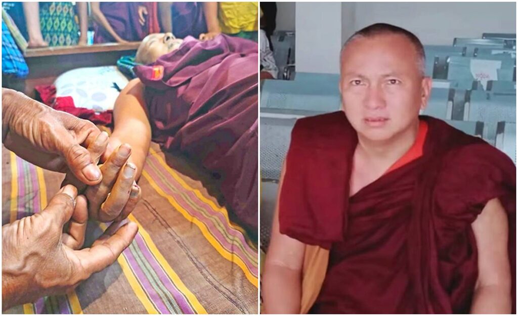 Buddhist monk suspected of links to pro-regime militia dies in resistance custody