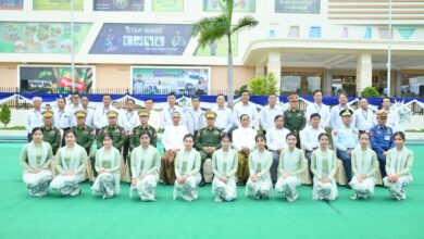 The opening ceremony of the new headquarters of military-owned Myanma Economic Holdings Limited (MEHL) in Naypyitaw in August 2024. (Photo: Ministry of Information)
