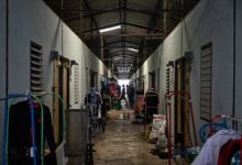 A hostel for Myanmar workers in Mahachai, in Thailand’s Samut Sakhon Province (Photo: AFP)