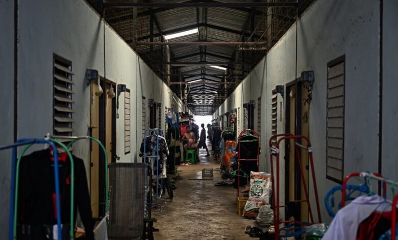 A hostel for Myanmar workers in Mahachai, in Thailand’s Samut Sakhon Province (Photo: AFP)