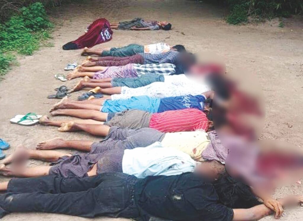 12 people, including village administrator, shot dead in Mandalay Region’s Mahlaing Township