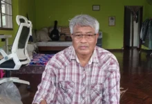 Moe Gyi, founder of the Moe Myittar Charity Association, seen at his home in Thailand (Photo: Myo Thant / Myanmar Now)