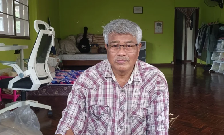 Moe Gyi, founder of the Moe Myittar Charity Association, seen at his home in Thailand (Photo: Myo Thant / Myanmar Now)