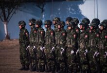A KIA military parade in Laiza in 2021 (Photo: Myanmar Now)