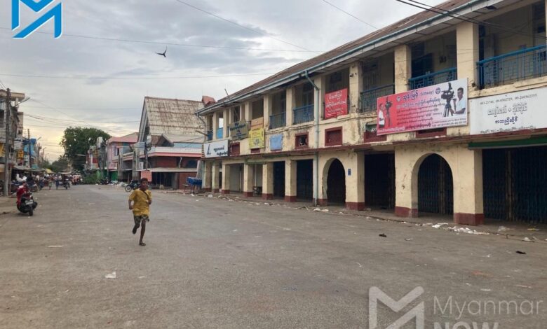 Sittwe’s Myoma market in May, 2023 (Photo: Myanmar Now)