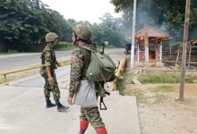 KIA and PDF troops during an attack on a junta checkpoint in Indaw Township in August 2022 (Photo: Supplied)
