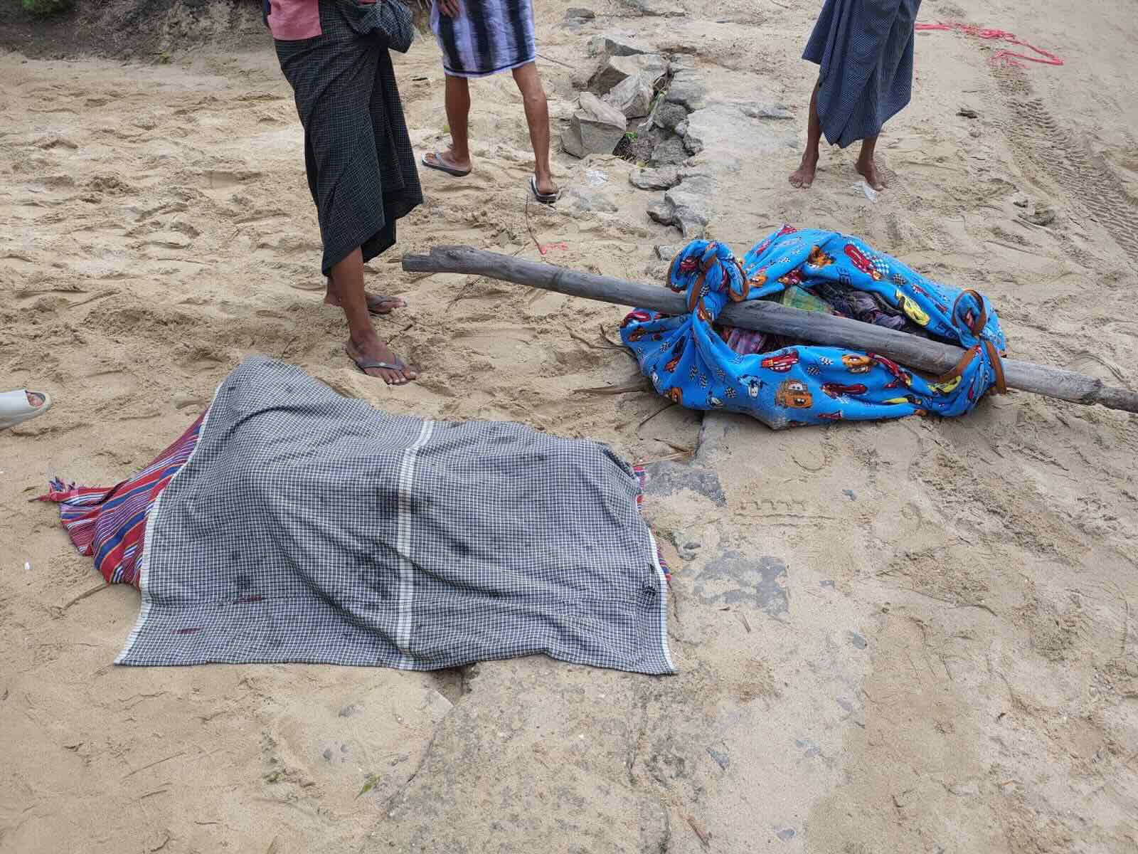 Victims of the junta’s airstrike on Ohn Taw village in Pakokku Township on October 18 (Photo: Supplied)