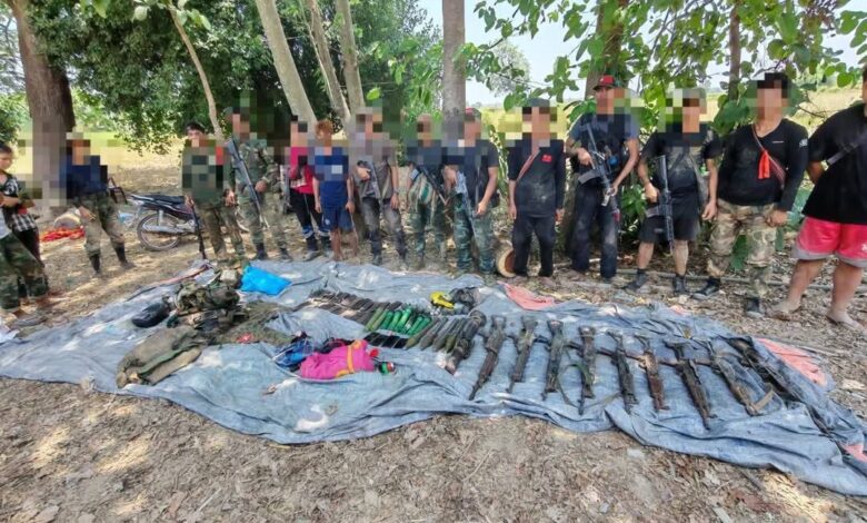 မင်းလှတိုက်ပွဲတွင် ပါဝင်တိုက်ခိုက်ခဲ့သည့် PDF ရဲဘော်များ Photo Credit - သာယာဝတီခရိုင် တပ်ရင်း ၃၈၀၂ တပ်ခွဲ ၂ Facebook