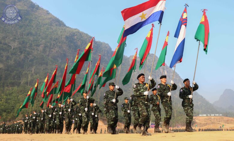 ၂၀၁၉ ဇန်နဝါရီလ အခမ်းအနားတစ်ခုတွင် တွေ့ရသော KNU တပ်ဖွဲ့ဝင်များ။ (ဓာတ်ပုံ - KNU)