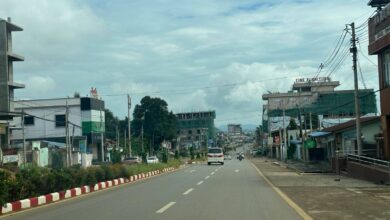 လားရှိုးမြို့တွင်းတစ်နေရာကို ယခုရက်ပိုင်းက တွေ့ရစဉ်။ (ဓာတ်ပုံ-Myanmar Now)