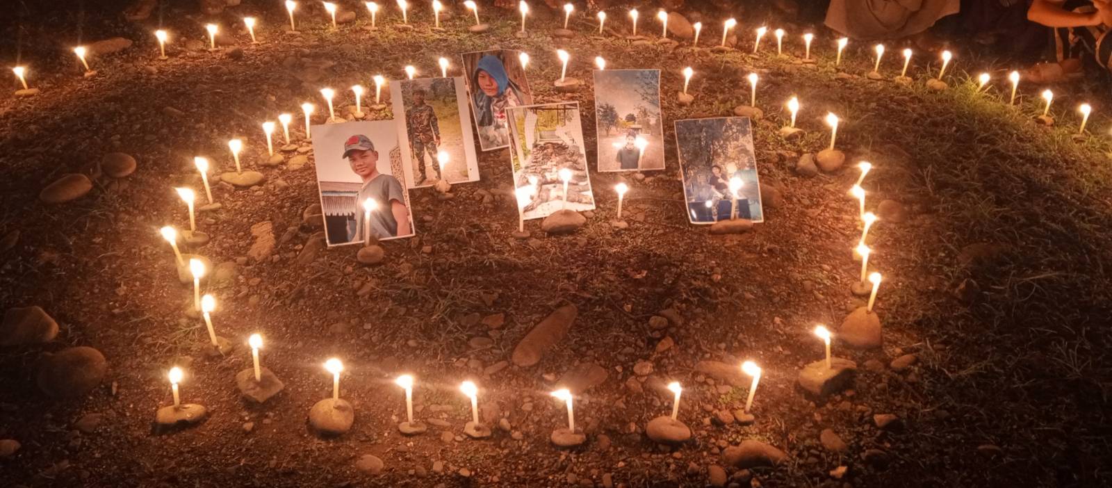 အသတ်ခံရသူ တမူးခရိုင် ပကဖအဖွဲ့ဝင်တို့၏ ဓာတ်ပုံများ။