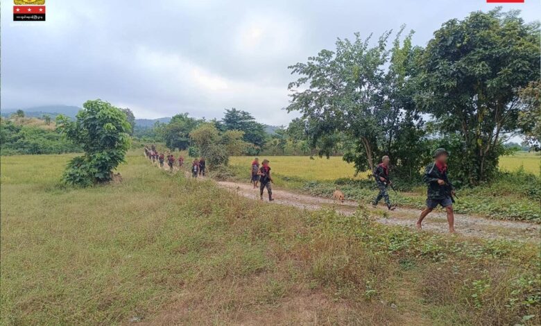 ပဲခူးတိုင်းတွင် တွေ့ရသည့် PDF တပ်ဖွဲ့ဝင်များ (ဓာတ်ပုံ - NUG)