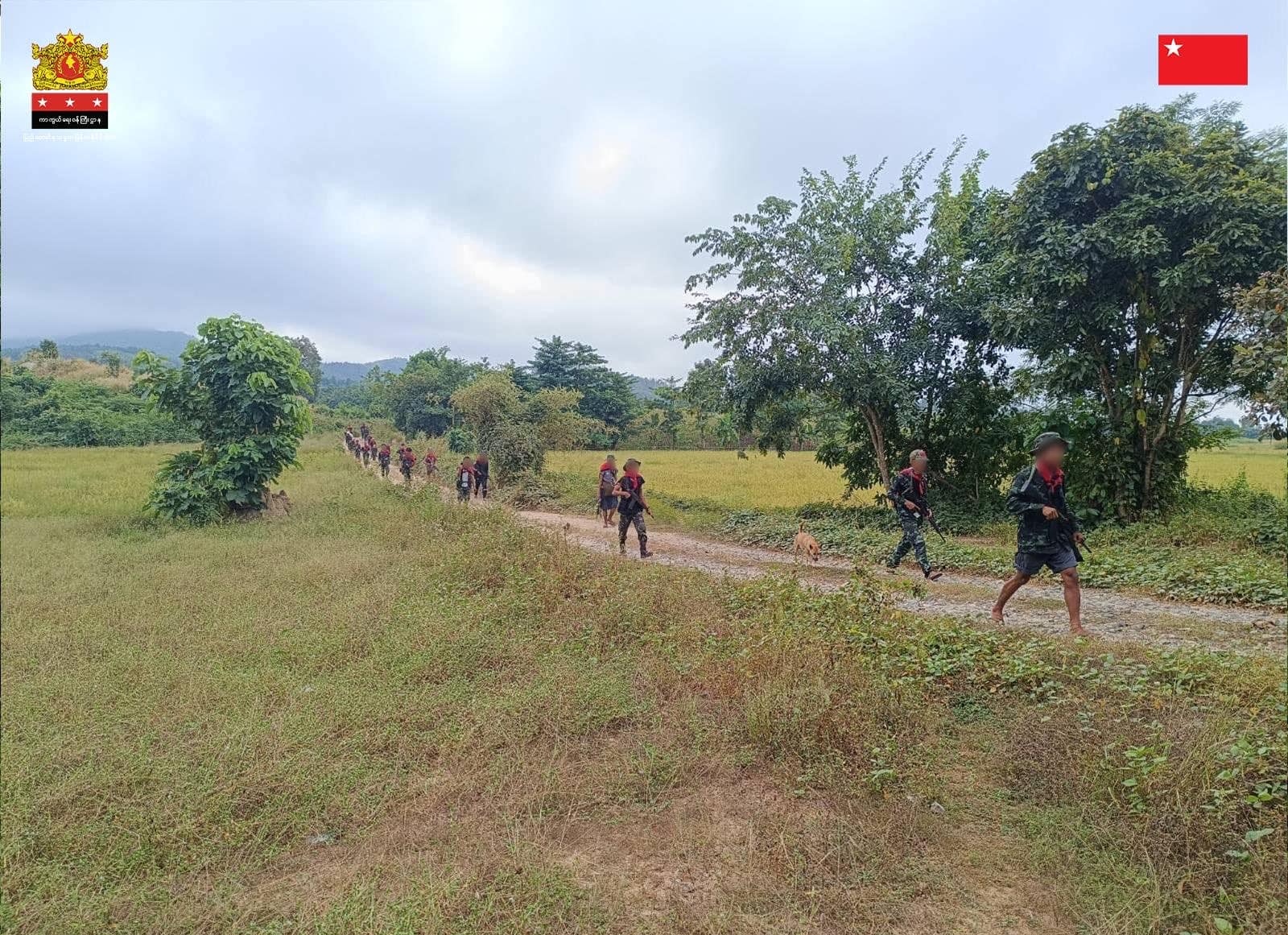 ပဲခူးတိုင်းတွင် တွေ့ရသည့် PDF တပ်ဖွဲ့ဝင်များ (ဓာတ်ပုံ - NUG)