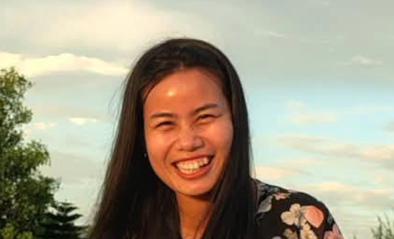 အသက် ၃၁ နှစ်အရွယ် သတင်းထောက် မမုဒြာ။ (ဓာတ်ပုံ-BNA)