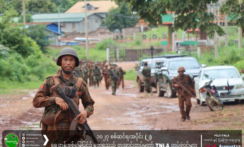 ၂၀၂၄ အတွင်းက ရှမ်းမြောက်စစ်မျက်နှာတွင် တွေ့ရသည့် TNLA တပ်ဖွဲ့ဝင်များ (ဓာတ်ပုံ - PSLF/TNLA)