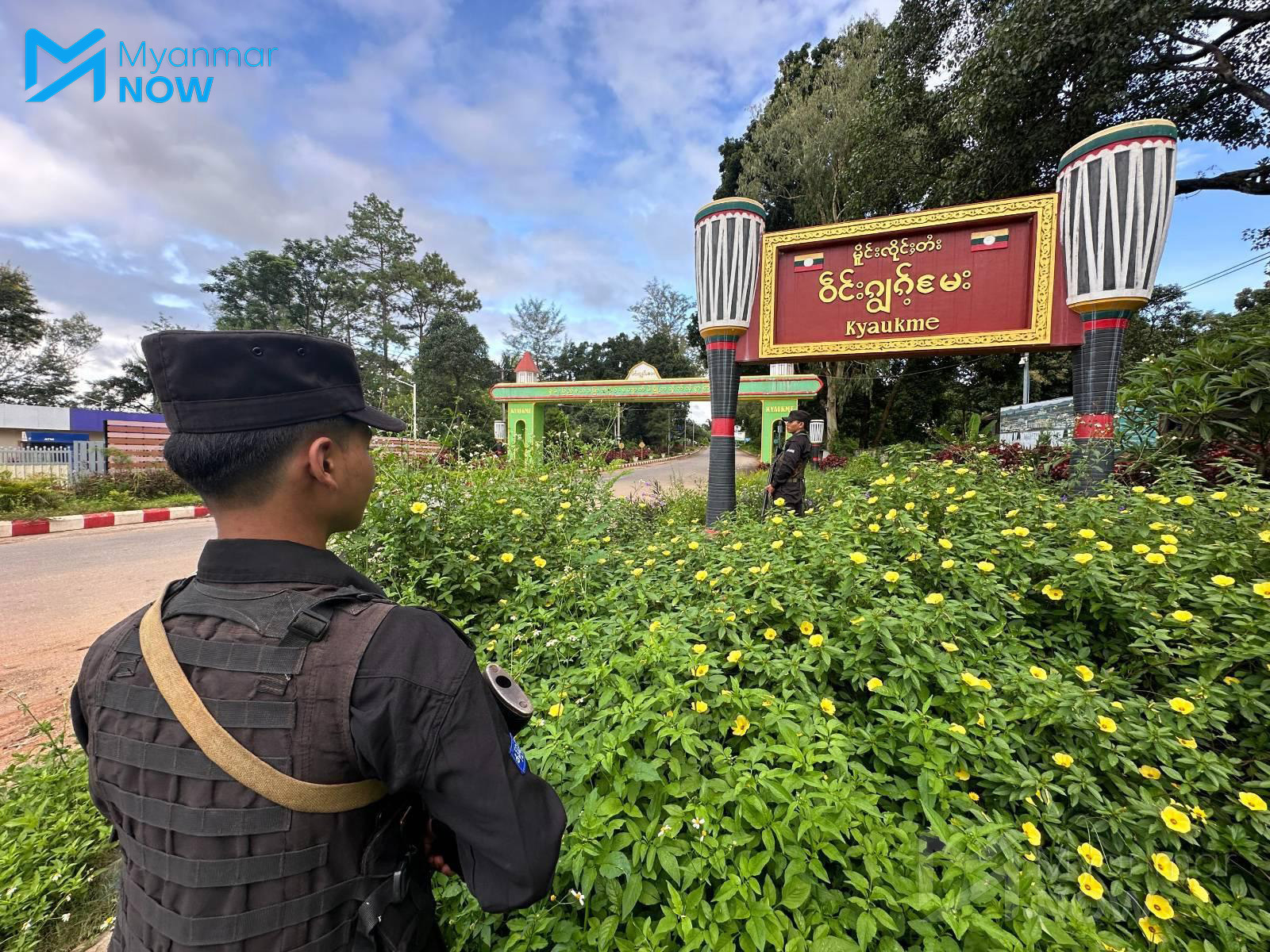 ကျောက်မဲမြို့ရှိ TNLA တပ်ဖွဲ့ဝင်များကို ယမန်နှစ်အတွင်းက တွေ့ရစဉ်။ (ဓာတ်ပုံ-ပေးပို့)